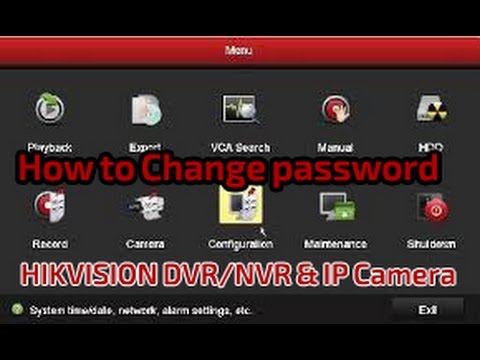 hikvision dvr password reset